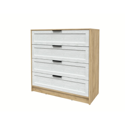 Kомод Тренд КТ-К100 (Дуб золотой ЛДСП/ Дуб полярный ЛМДФ) Ш1000 В1020 Г451